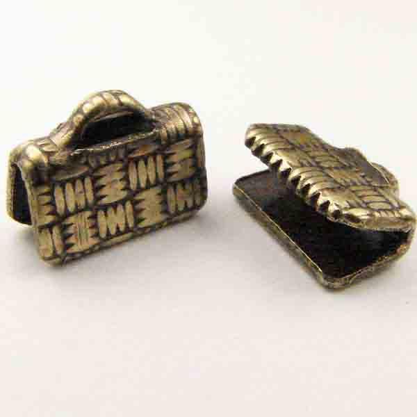 Antique Brass Plate 10MM Endbar Clamp