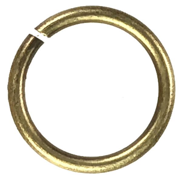 Antique Brass Plate 12MM 18 gauge Round Jump Ring