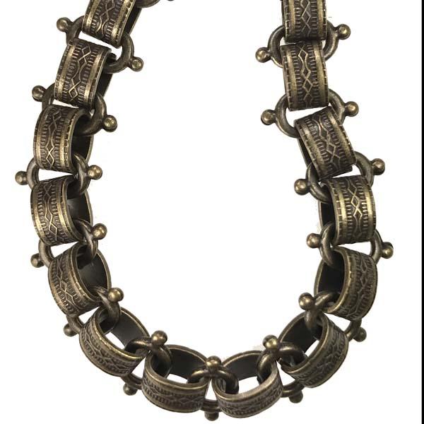 Antique Brass Plate 12MM Vintage Style Chain With Knobbies