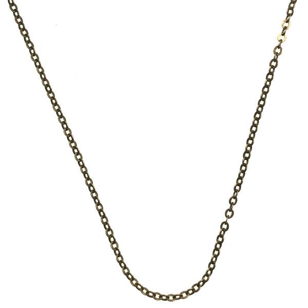 Antique Brass Plate 1.7MM Flat Oval Chain