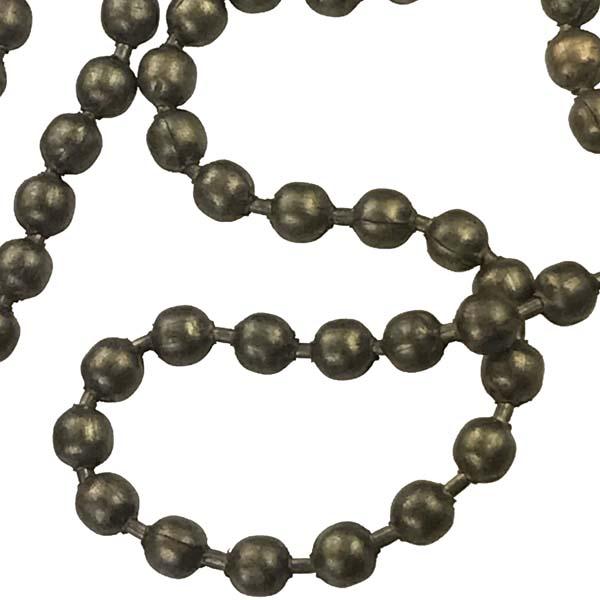 Antique Brass Plate 2.4MM Ball Chain