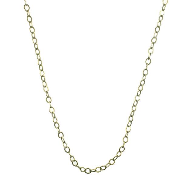 Antique Brass Plate 2.5x2MM Soldered Flat Oval Cable Chain