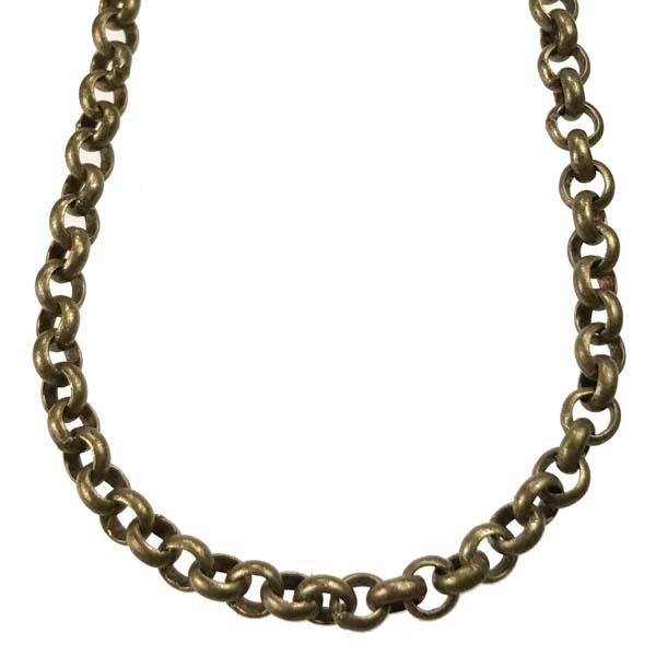 Antique Brass Plate 3.5MM Rolo Chain