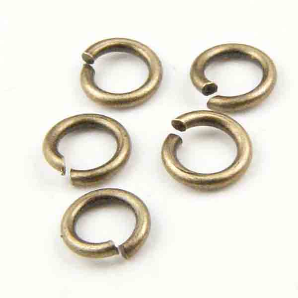 Antique Brass Plate 3.7MM 23 Gauge Jump Ring