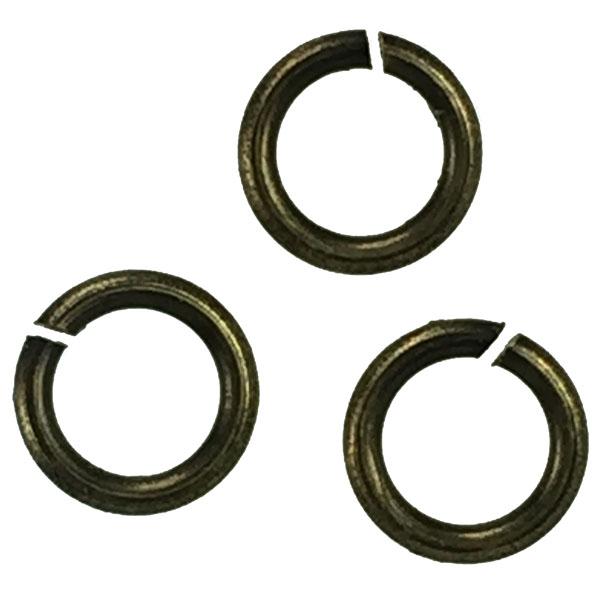 Antique Brass Plate 4.6MM 23 Gauge Round Jump Ring