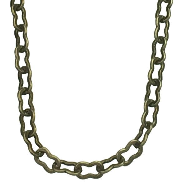 Antique Brass Plate 4x2MM Fancy Cable Chain