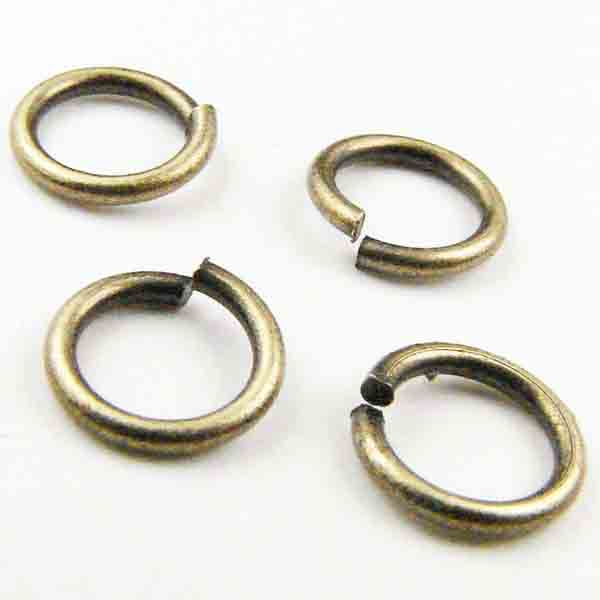 Antique Brass Plate 6.6MM 20 Gauge Jump Ring