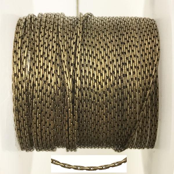 Antique Brass Plate .7MM Chain for Bead Stringing