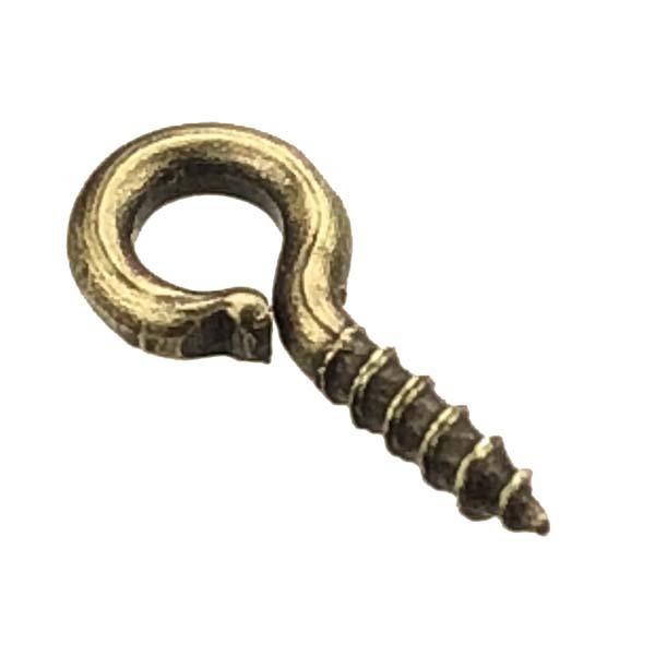 Antique Brass Plate 9x4MM Upeye Screw Hanger