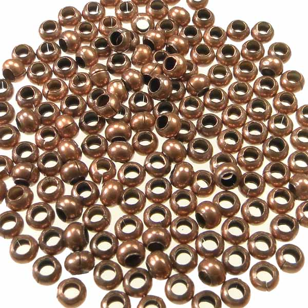 Antique Copper Plate 11/0 (2.5MM) Metal Seed Bead