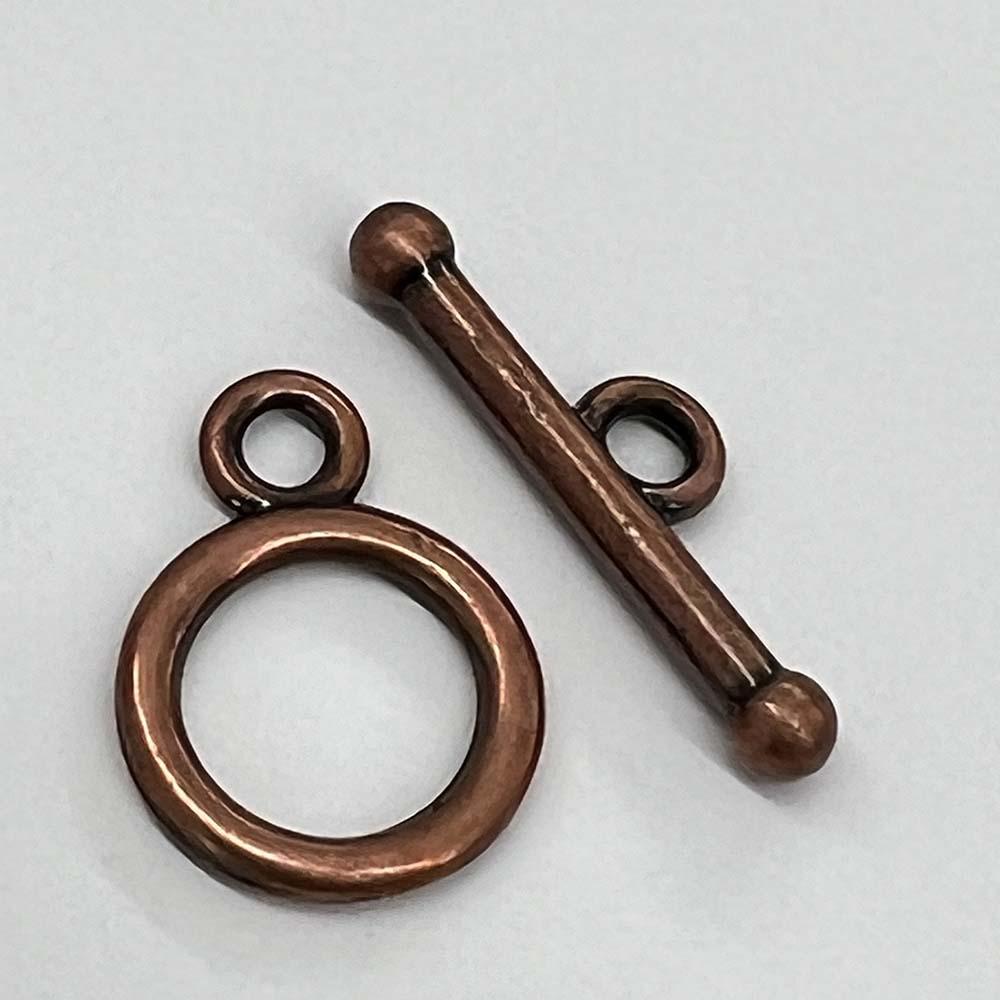 Antique Copper Plate 12MM Plain Toggle