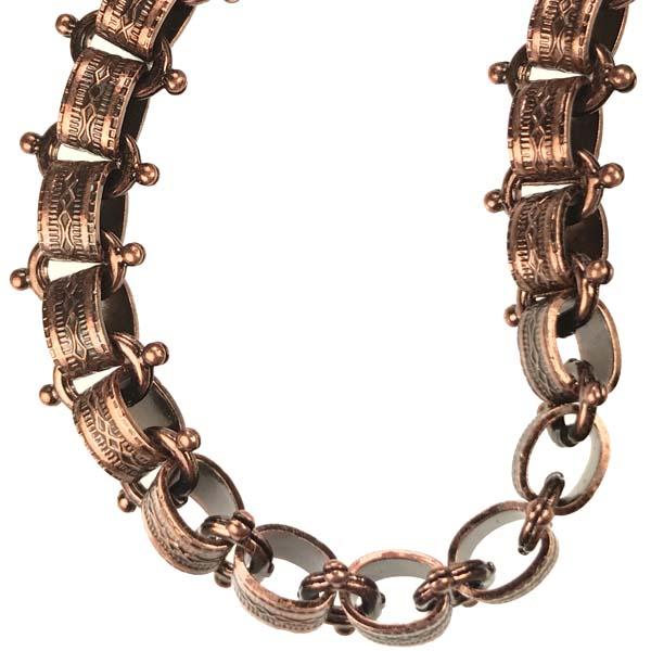 Antique Copper Plate 12MM Vintage Style Chain With Knobbies