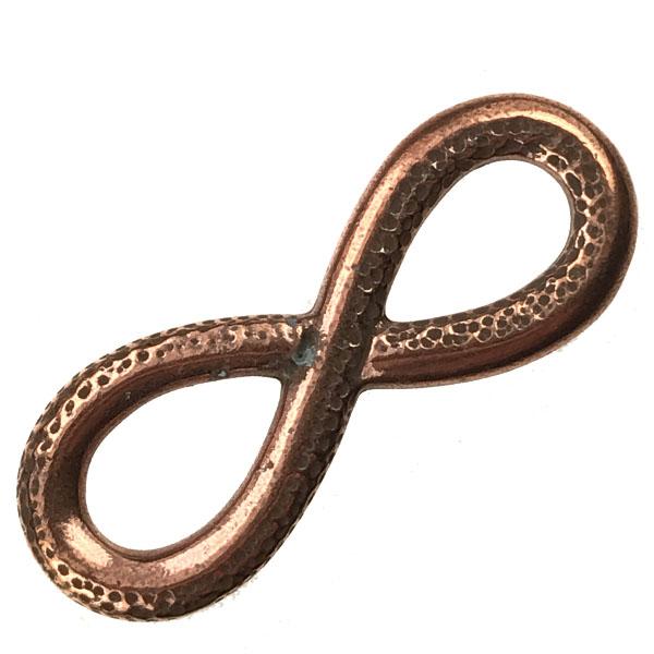 Antique Copper Plate 12x32MM Infinity Symbol