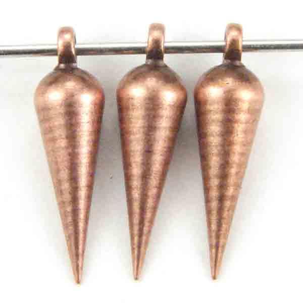 Antique Copper Plate 12x4MM Spike