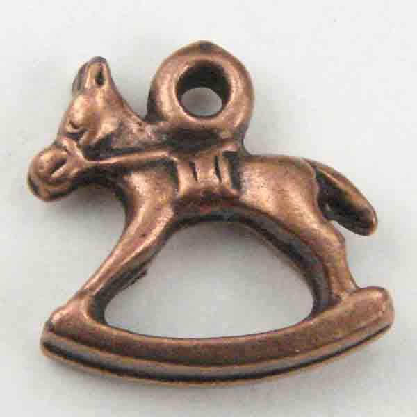 Antique Copper Plate 13MM Rocking Horse