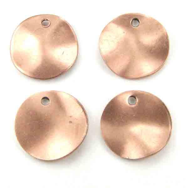 Antique Copper Plate 13MM Wavy Disk