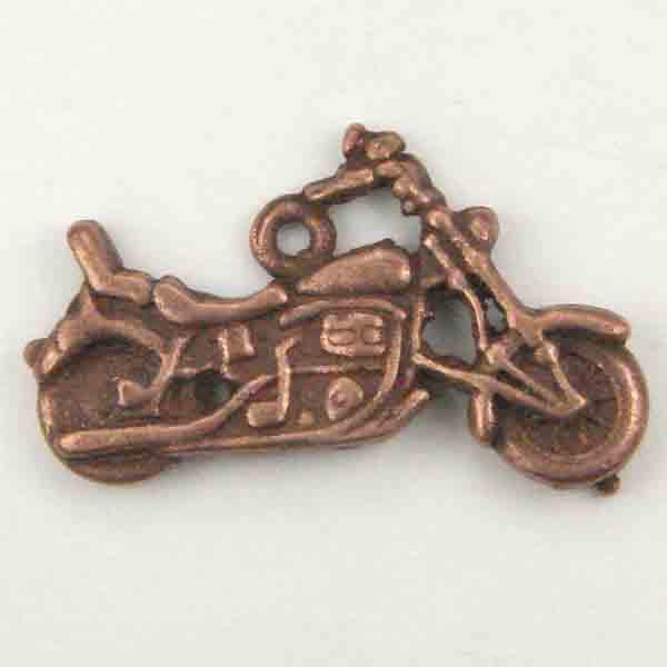 Antique Copper Plate 14X24MM Motorcycle