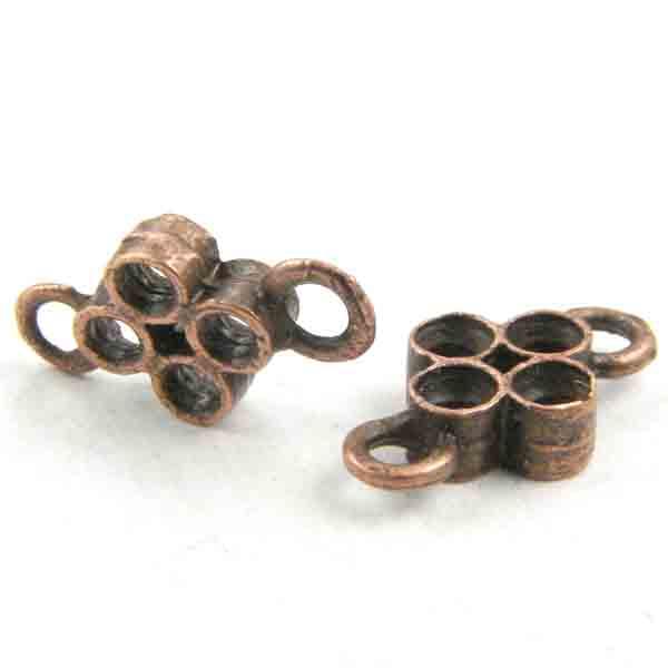 Antique Copper Plate 14x7MM Chandelier Connector