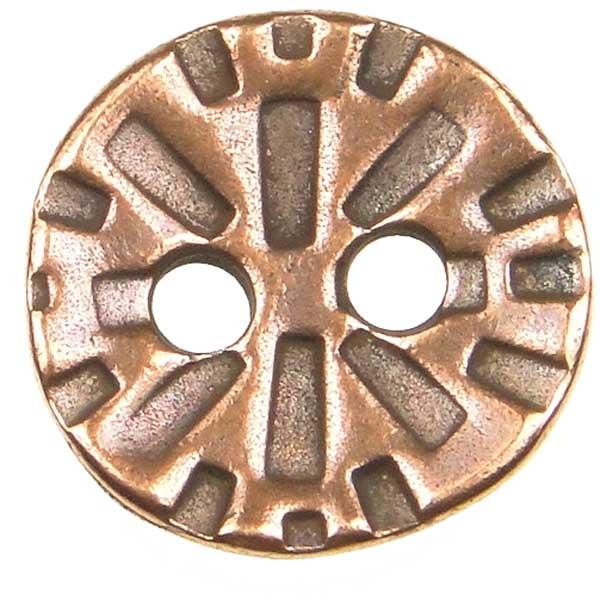 Antique Copper Plate 15MM Button