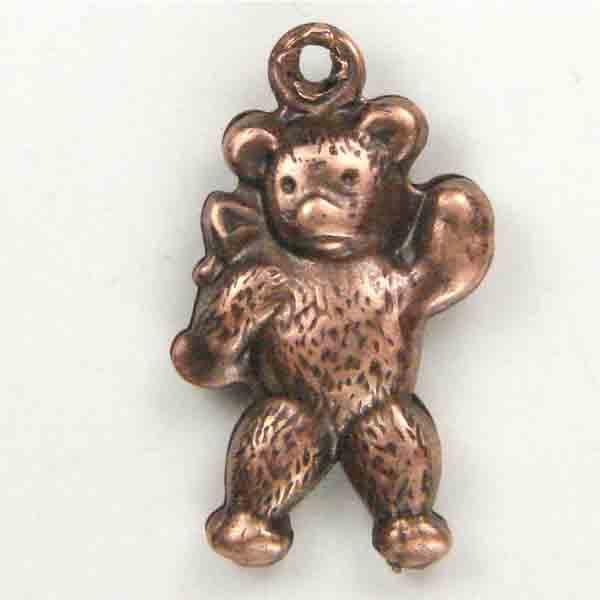 Antique Copper Plate 15x10 Teddy Hollow