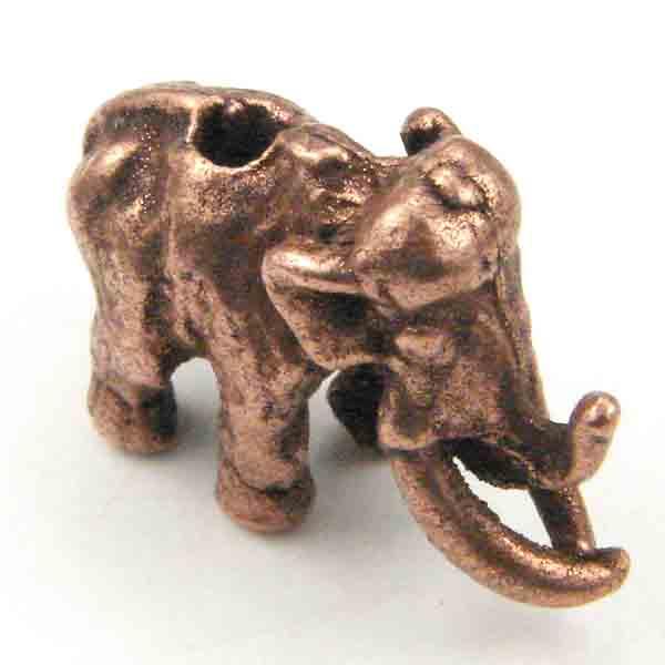 Antique Copper Plate 18x13MM Mammoth Bead