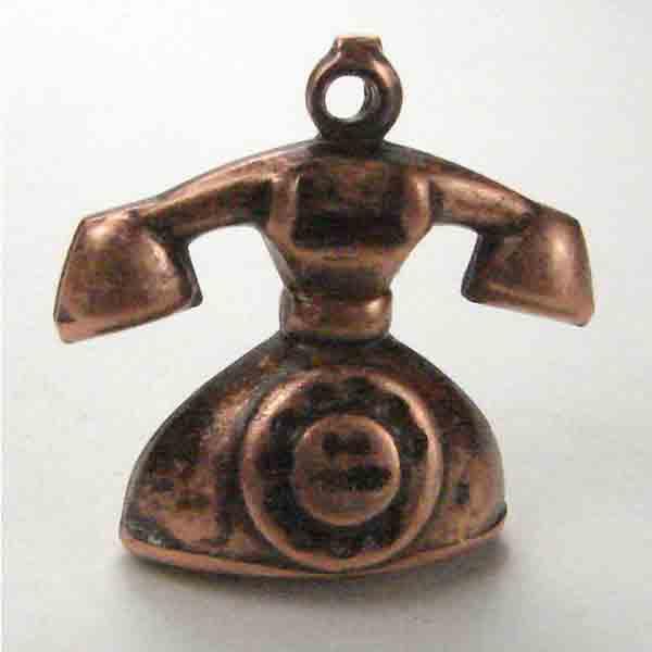 Antique Copper Plate 18x14 Phone 3-D