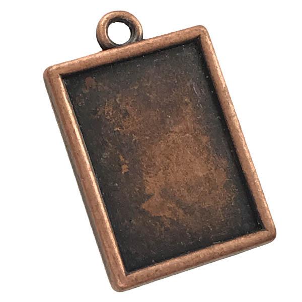 Antique Copper Plate 20x15MM Setting Pendant