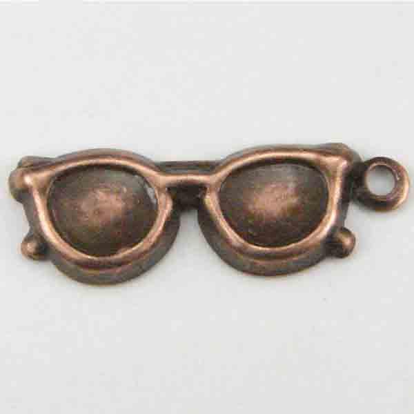 Antique Copper Plate 20x7MM Sunglasses Stamping