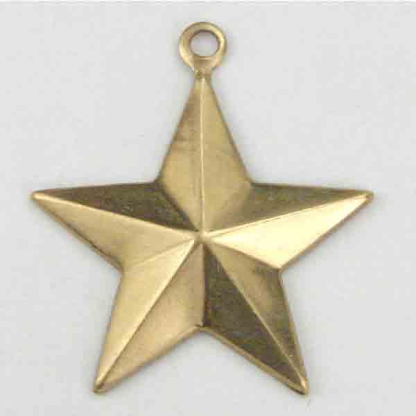 Antique Copper Plate 21x20MM Star