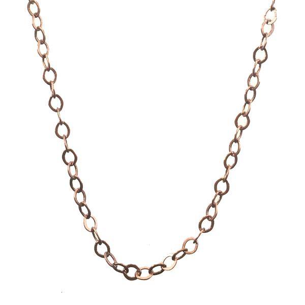 Antique Copper Plate 2.5x2MM Soldered Flat Oval Cable Chain