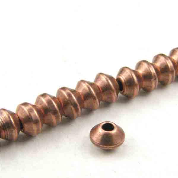 Antique Copper Plate 2.5x4MM Bicone
