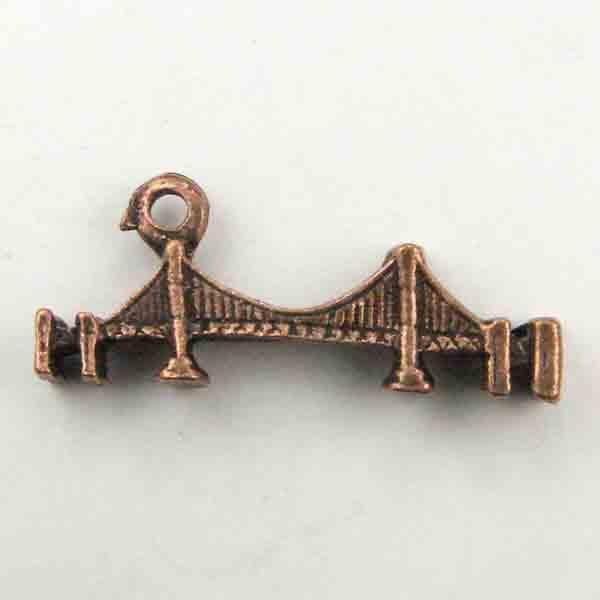 Antique Copper Plate 25x8 Bridge #-D