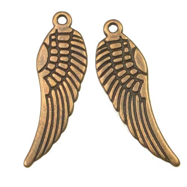 Antique Copper Plate 27MM Wing