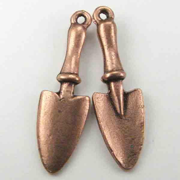 Antique Copper Plate 27x9MM Cast Garden Trowel