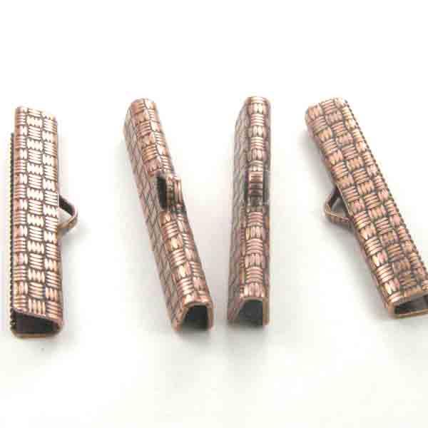 Antique Copper Plate 32MM Endbar Clamp