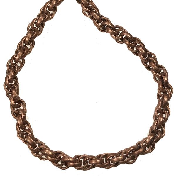 Antique Copper Plate 4MM Rope Chain