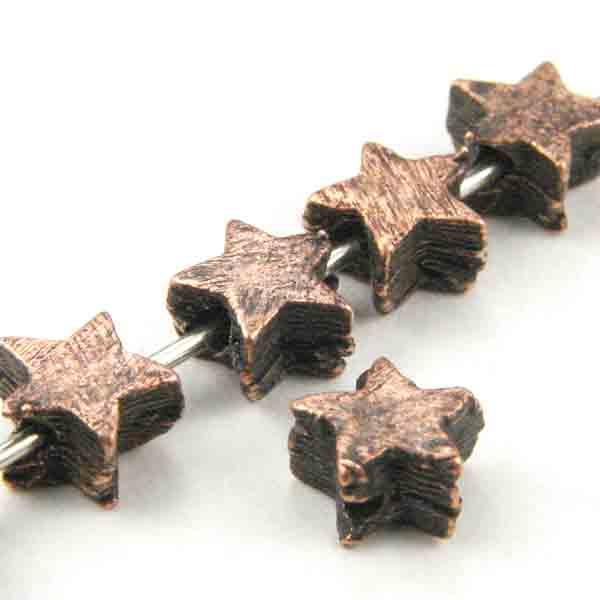 Antique Copper Plate 6MM Cast Star