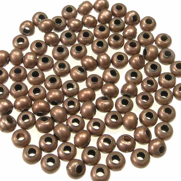 Antique Copper Plate 8/0 Metal Seed Bead