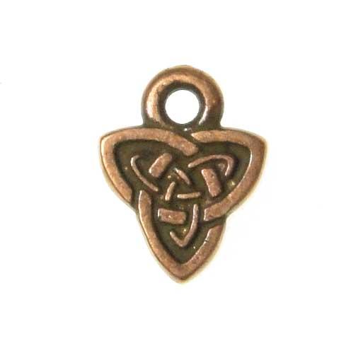 Antique Copper Plate 8MM Celtic Triad