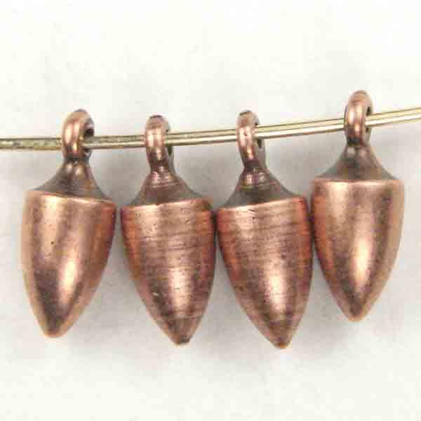 Antique Copper Plate 8x4MM Solid Plumb