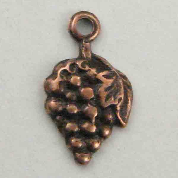 Antique Copper Plate 8x6 Grape Cluster