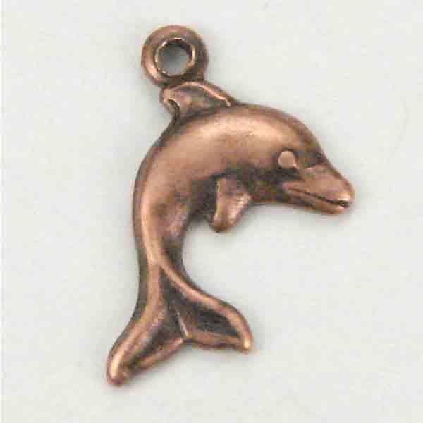 Antique Copper Plate 9MM Dolphin
