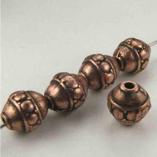 Antique Copper Plate 9mm Cast Banded