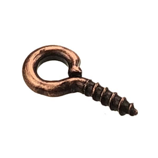Antique Copper Plate 9x4MM Upeye Screw Hanger