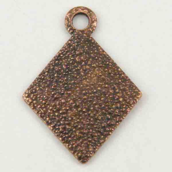 Antique Copper Plate Diamond 10MM