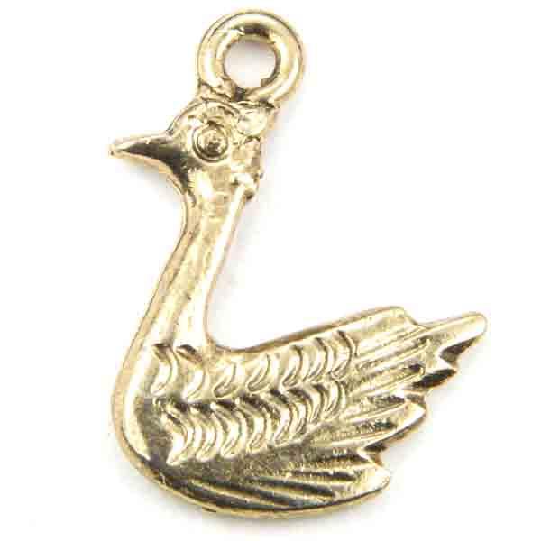 Antique Gold 16MM Flattened Swan