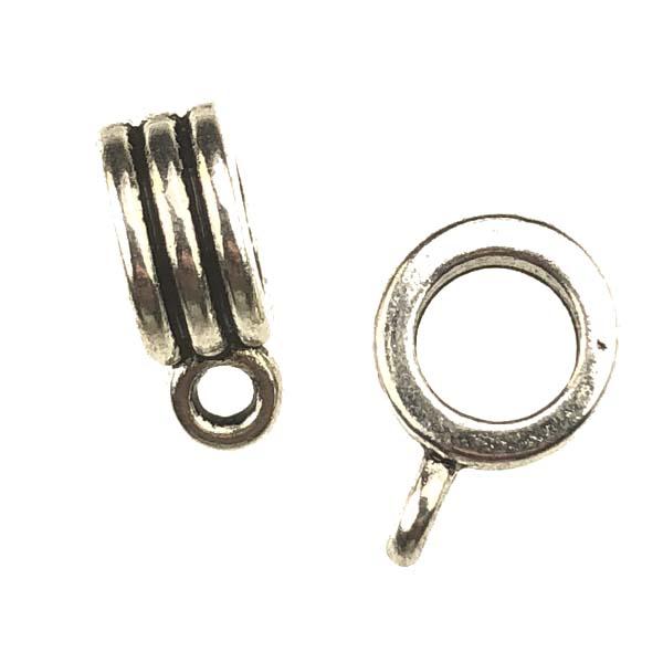 Antique Silver 12x4.5MM Bail Hanger With 5MM Hole