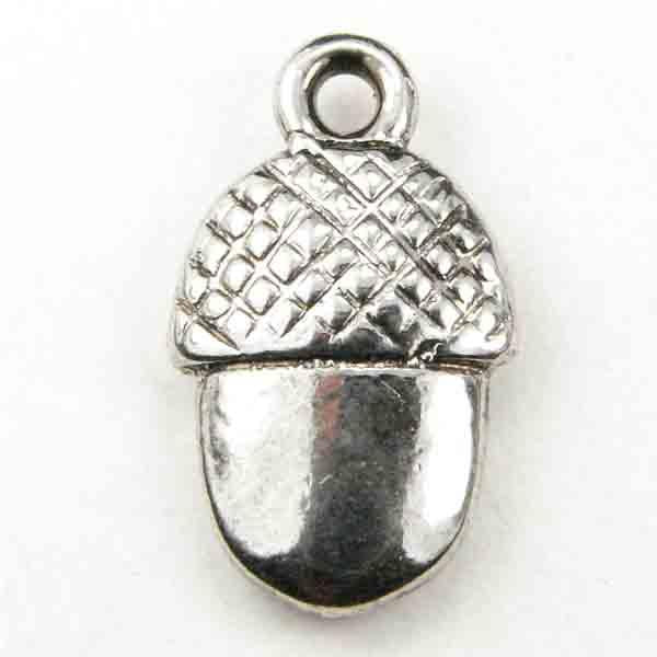 Antique Silver 15x11MM Cast Acorn
