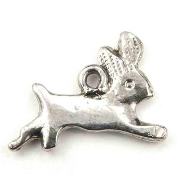 Antique Silver 21x15 Flattened Rabbit