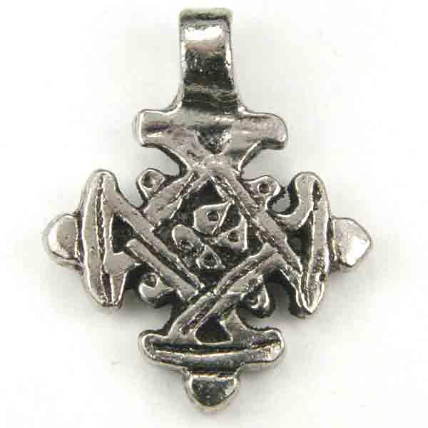 Antique Silver 24MM Coptic Cross